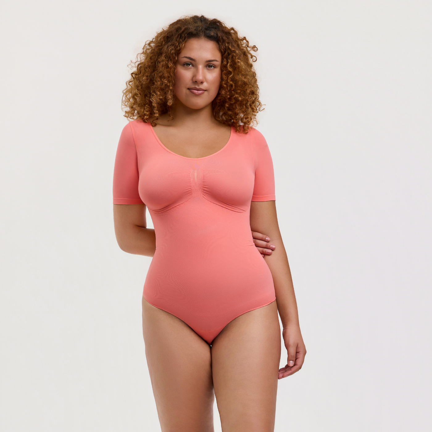 T-shirt bodysuit beelden shapewear met slip