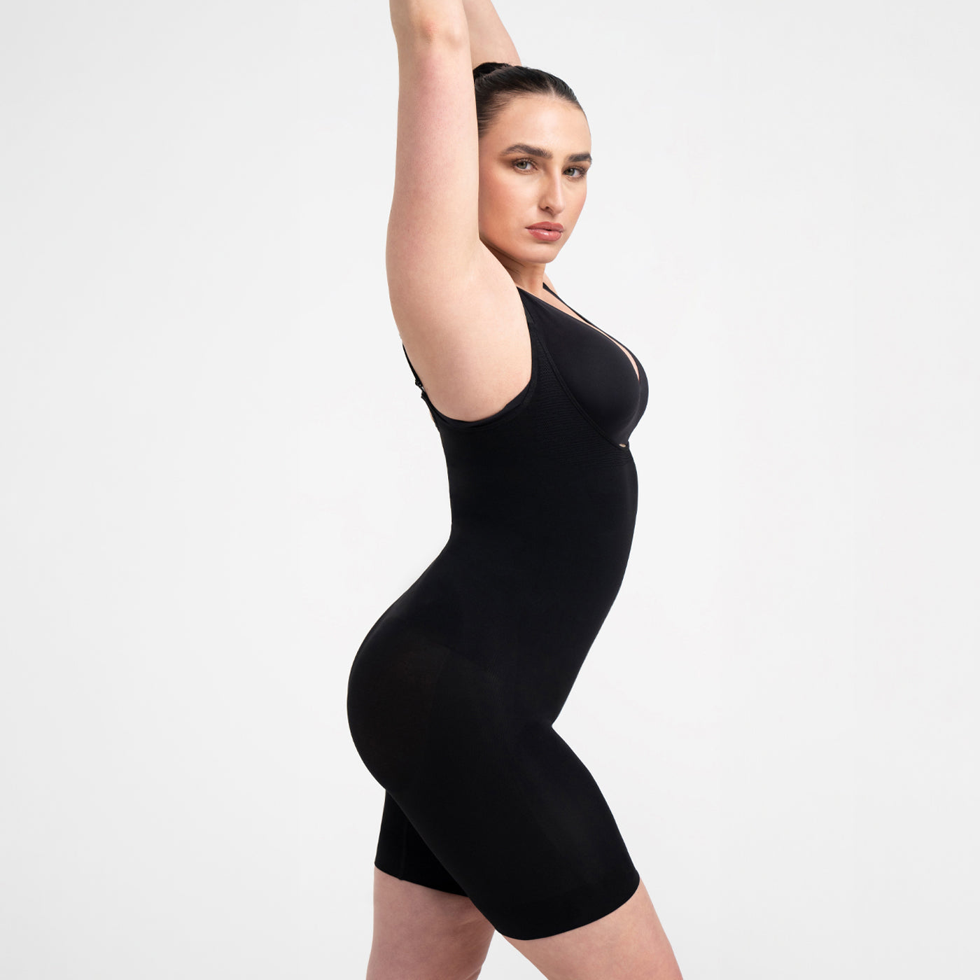 Bodysuit beeldhouwen shapewear met een open borst