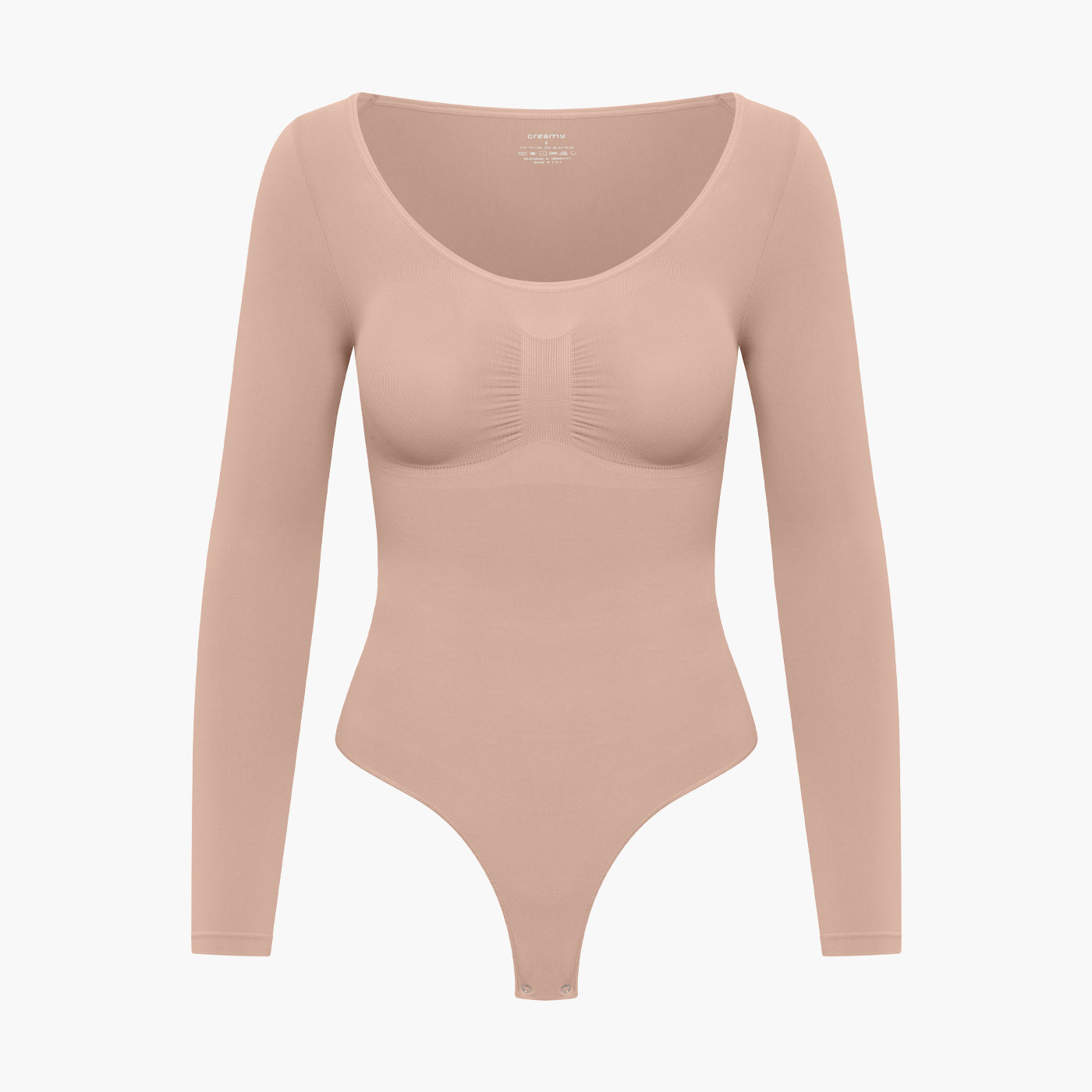 Comfort Bodysuit Sculpting Shapewear Longsleeve mit String - Secret Sales