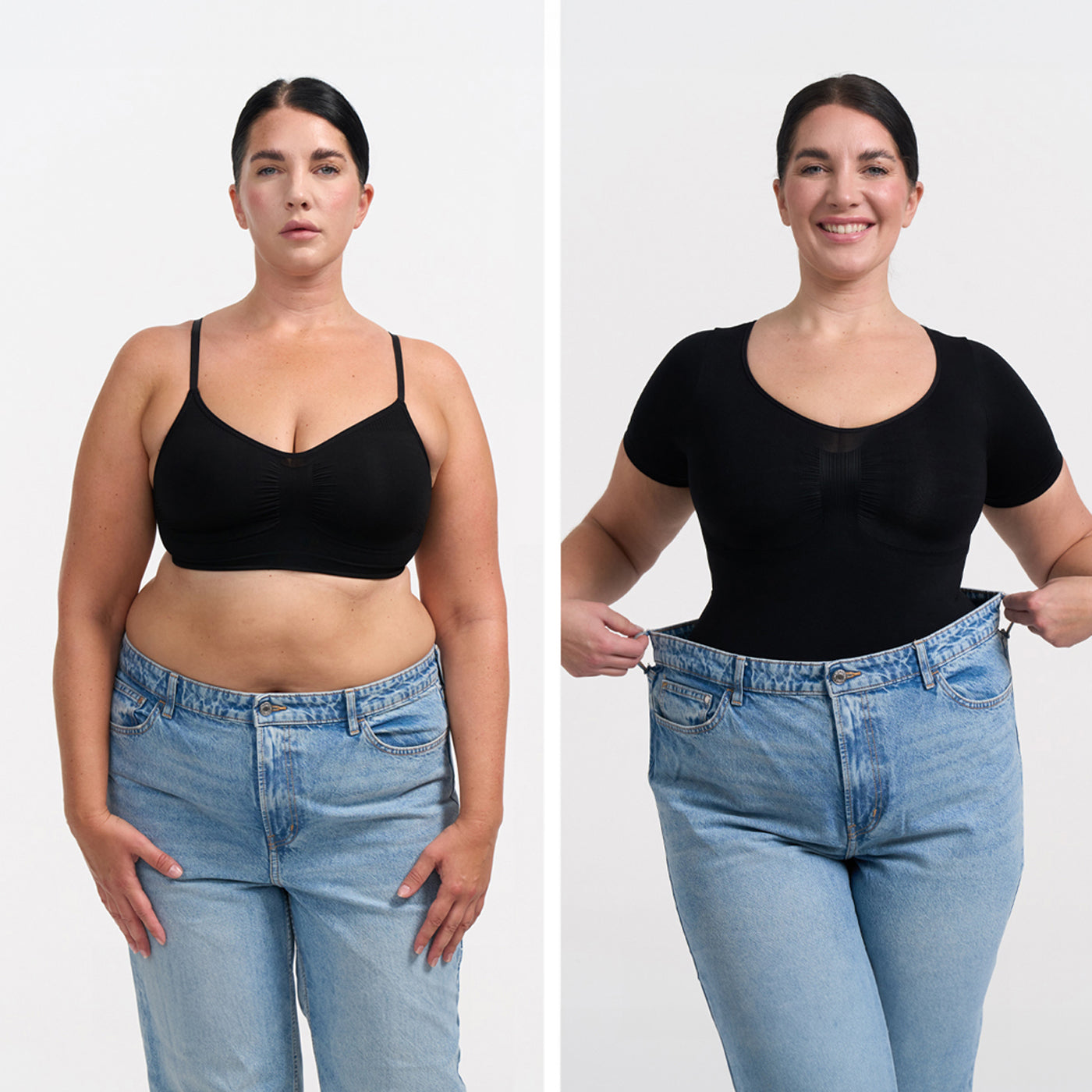 Comfort T-shirt Bodysuit Sculpting Shapewear met String