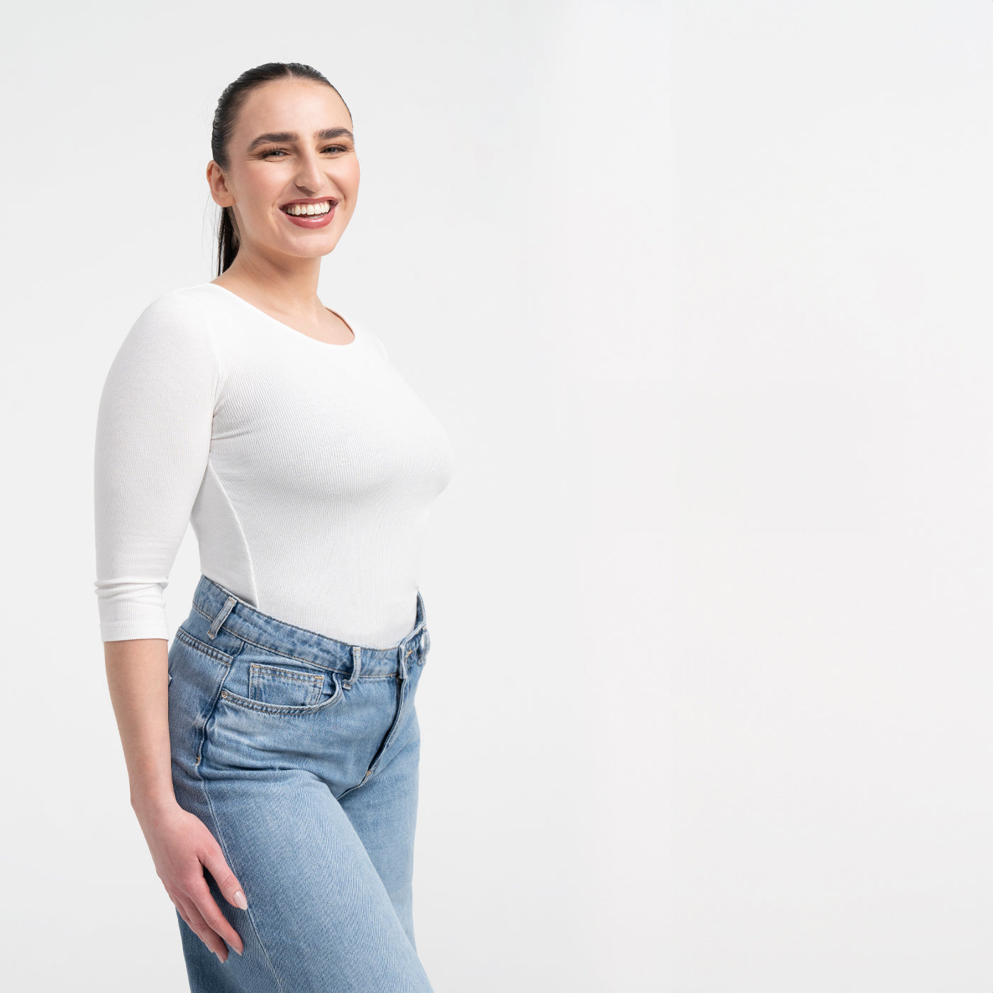Bodysuit beeldhouwen shapewear met een open borst