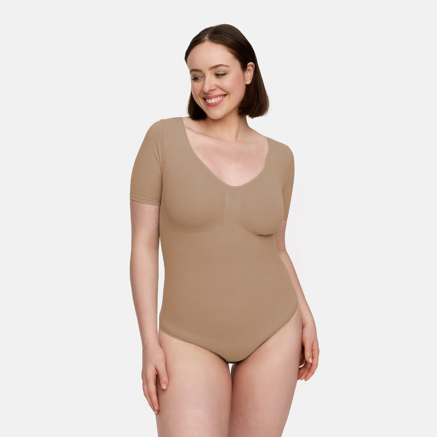 Comfort T-shirt Bodysuit Sculpting Shapewear met String