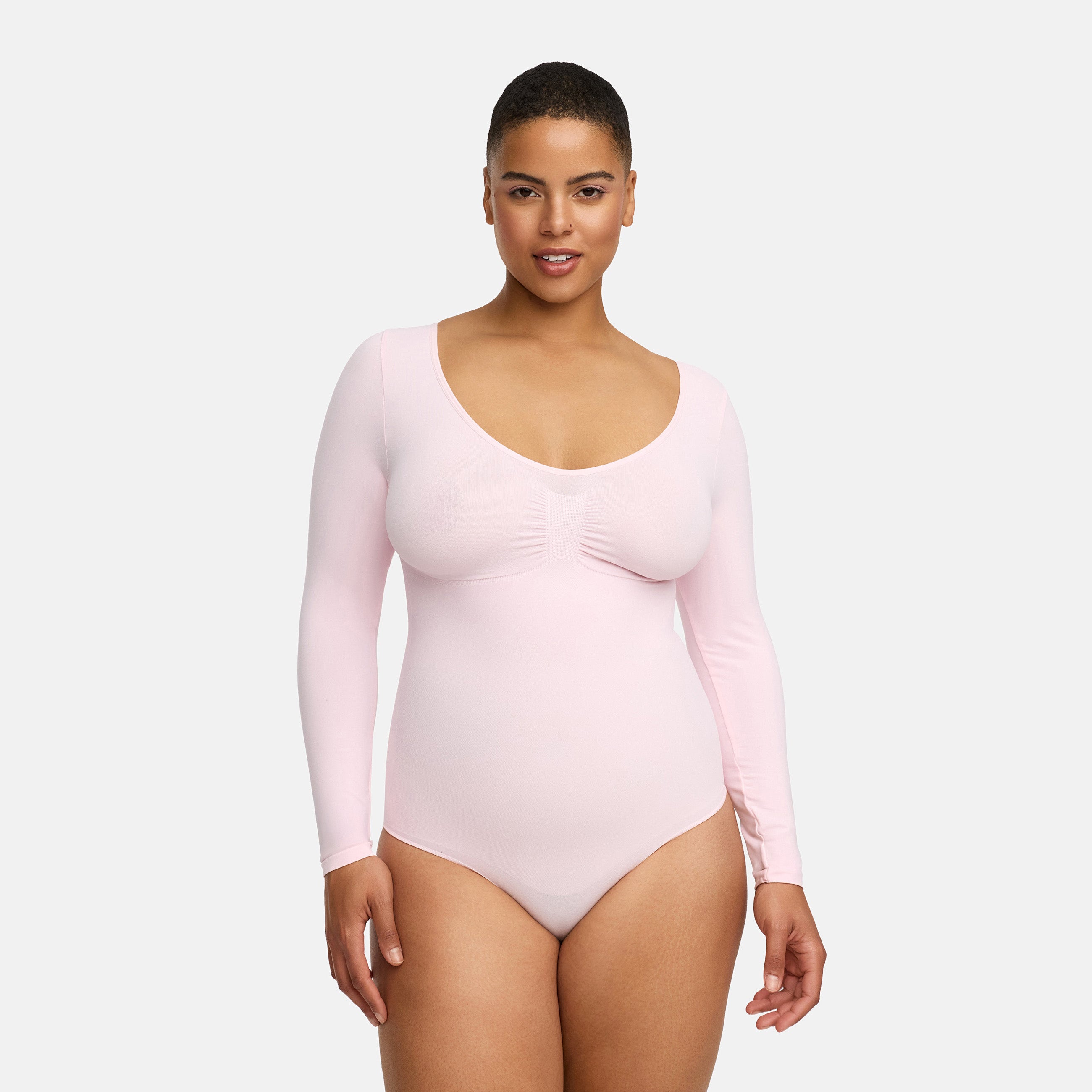 Bodysuit beeldhouwen shapewear longsleeve met slip