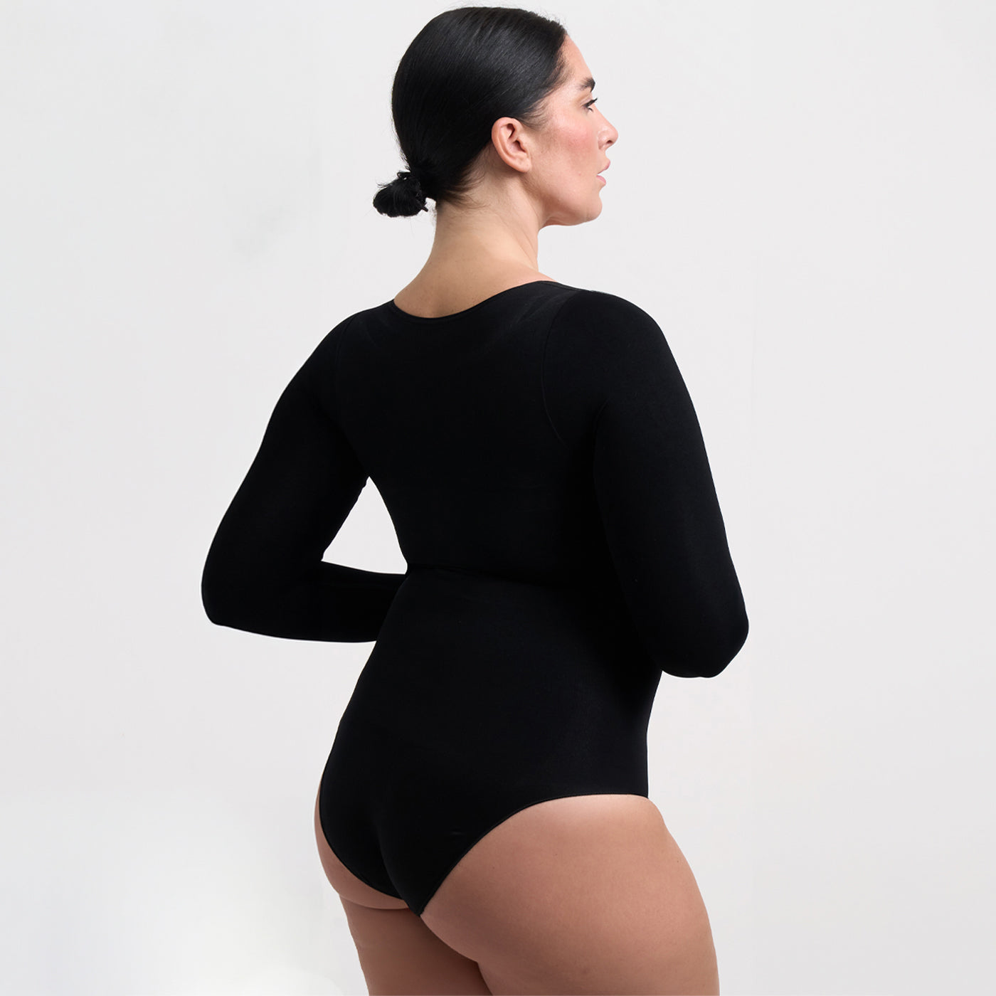 Bodysuit beeldhouwen shapewear longsleeve met slip