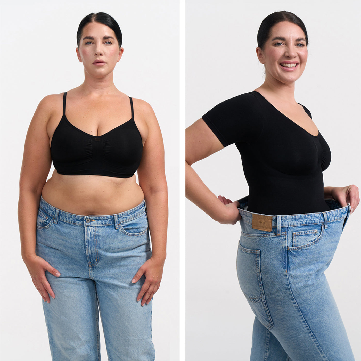 Comfort T-shirt Bodysuit Sculpting Shapewear met String