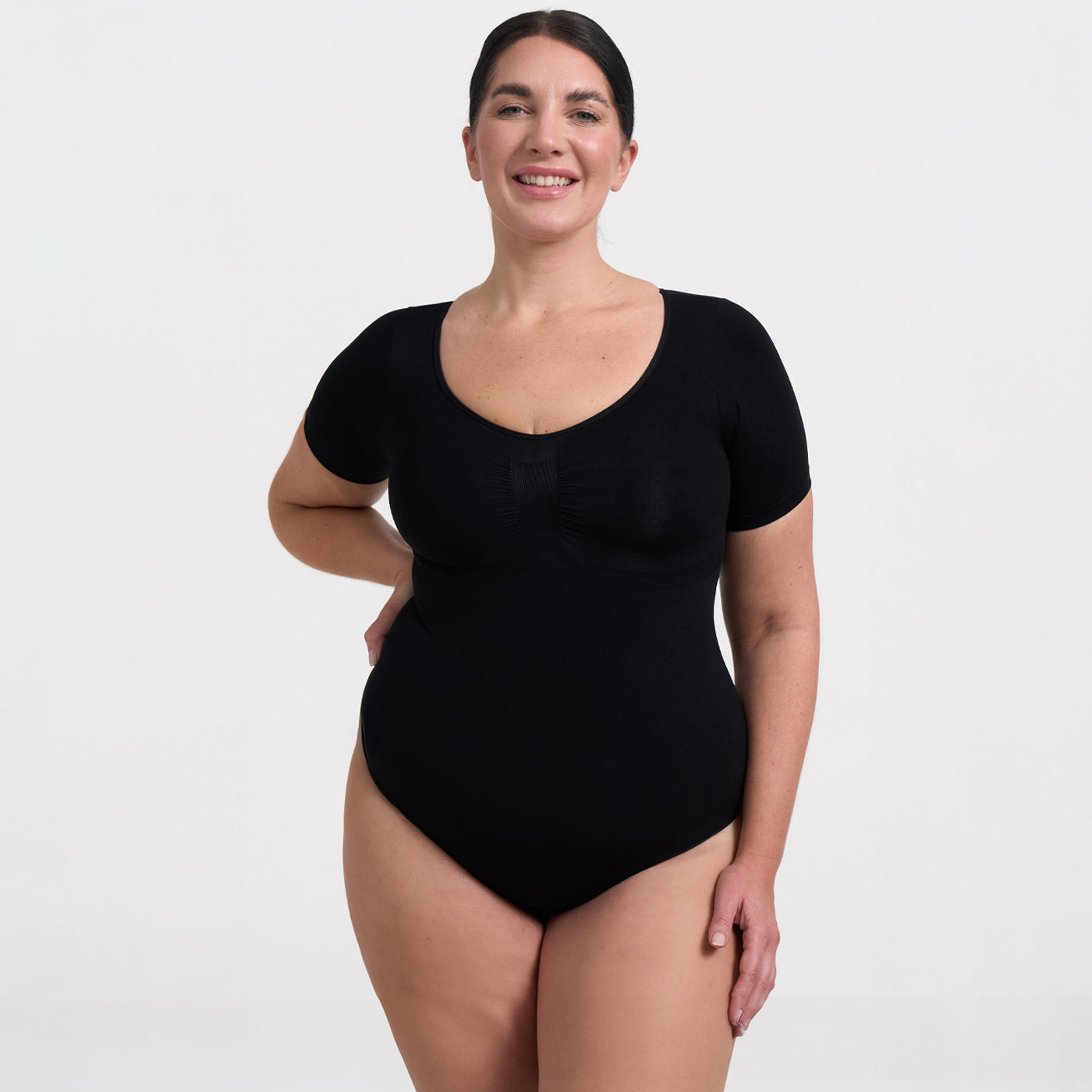 Comfort T-shirt Bodysuit Sculpting Shapewear met String