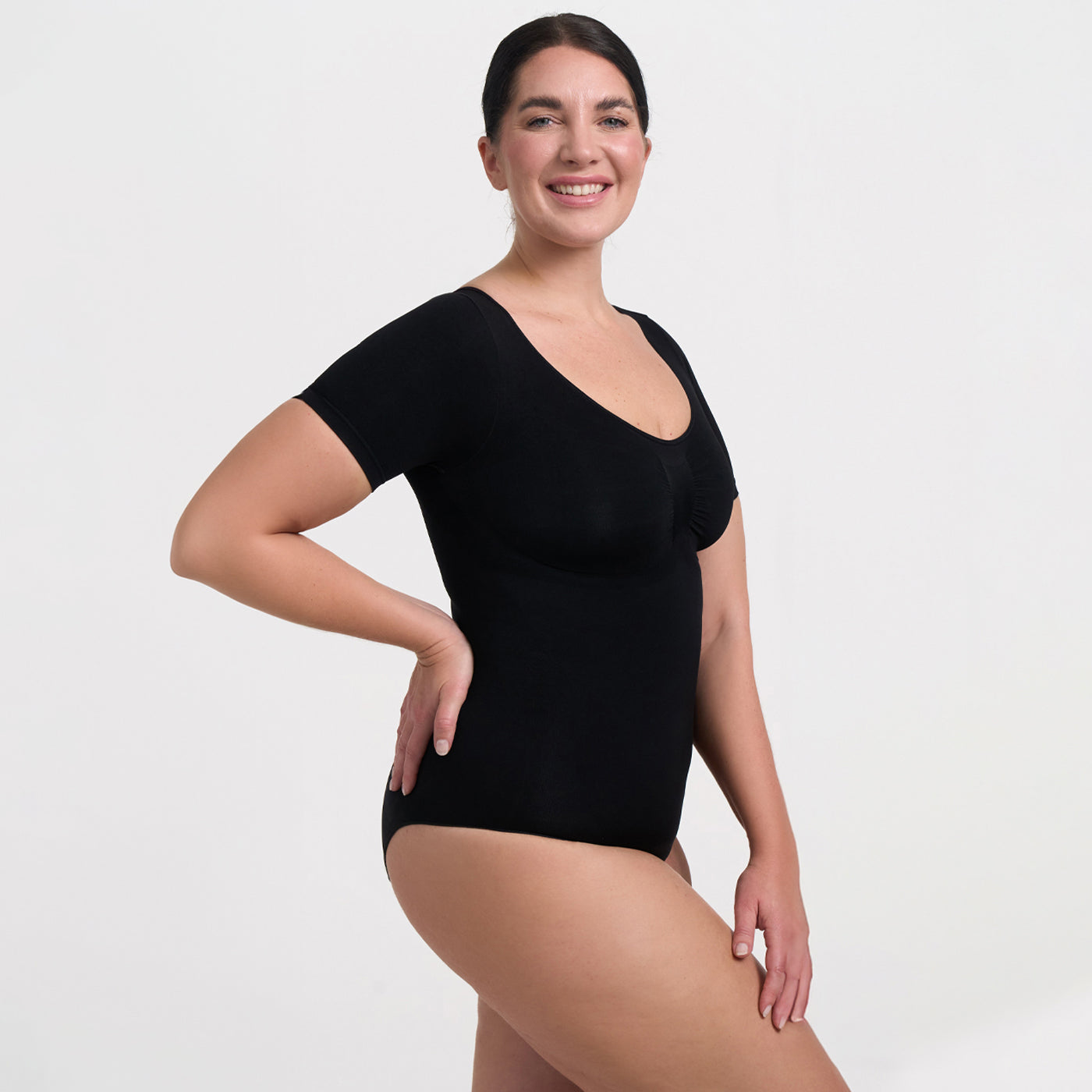 Comfort T-shirt Bodysuit Sculpting Shapewear met String
