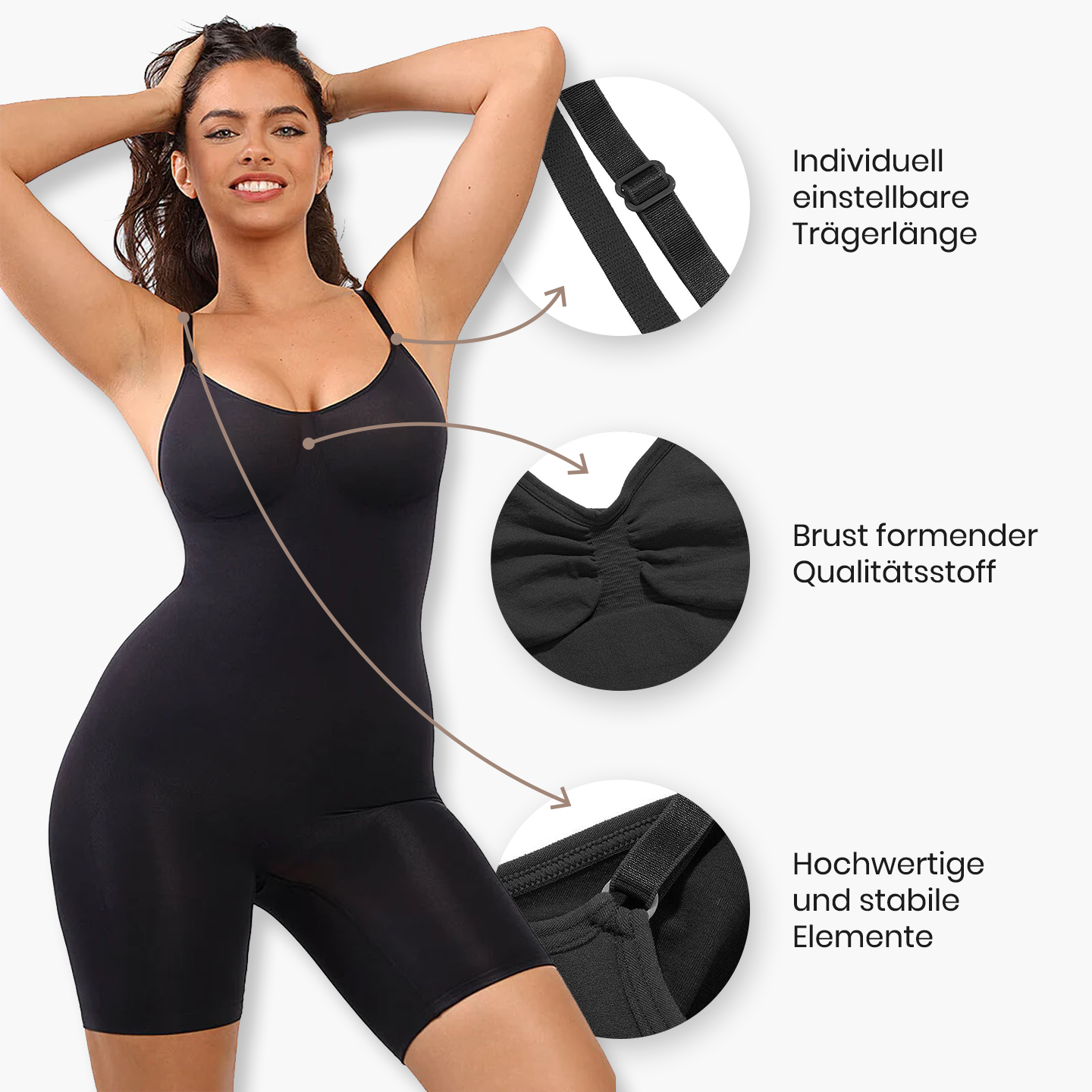 Bodysuit beeldhouwen met broek Shapewear